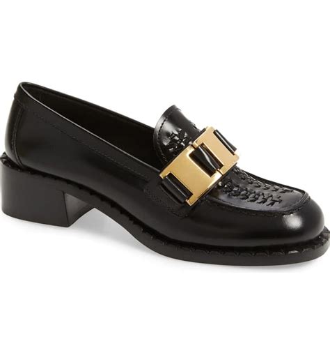 prada womens penny loafer red back|Prada buckle loafer ladies.